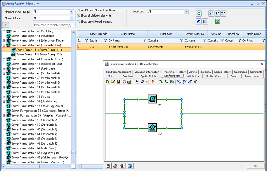 screenshot of EDAMS Assets Management